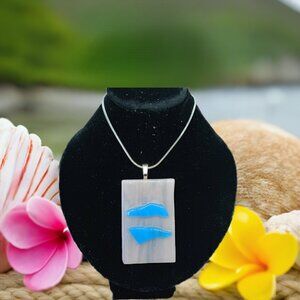 Handmade textured pendant necklace, Abstract one of a kind festival jewelry